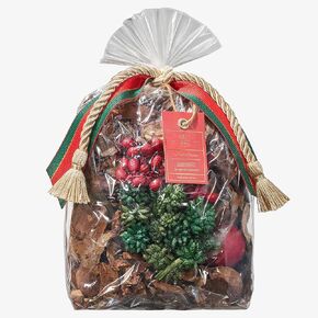 Christmas Large Potpourri Bag - The Scent of Christmas - Ideal Winter Ornament, Decorative Home Scent, Durable Room Sachet Air Freshener, Botanicals Catchall Bowl Filler Decoration, Xmas Centerpiece