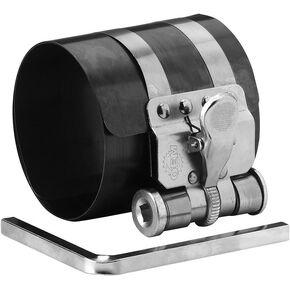 OEMTOOLS 25039 Piston Ring Compressor, 3 1/2 Inch to 7 Inch, Essential for Safe and Efficient Piston Installation, High-Grade Spring Steel, Includes 1/4 Inch Drive Adjuster