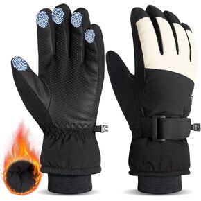 RIGWARL -10℉ Kids Snow Gloves Waterproof, Anti-Slip Kids Ski Gloves for Boys Girls Aged 5-13, Windproof Kids Winter Gloves for Skiing Snowboard Sledding Ice Skating Cycling Hiking Gift