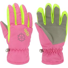 Kids Ski Gloves,Kids Snow Gloves,Kids Gloves Winter,Waterproof Gloves for Boys Girls Toddler Outdoor Ice Skating