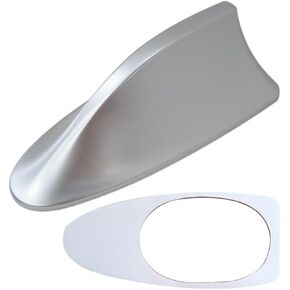 Silver Shark Fin Roof Antenna Cover for 2015-2019 Hyundai Sonata-Elantra Ebony