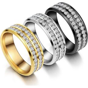 3 Pcs Men's Tie Ring Tie Clasp Necktie Ring for Neck Ties Solid Tie Tacks Accessories with Box for Xmas Wedding Jewelry Gift, gold, black, steel, one size