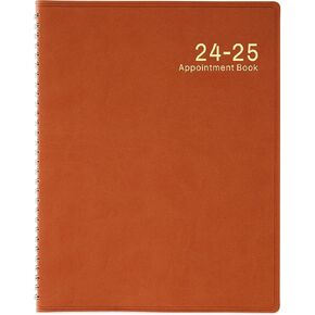 2024-2025 Weekly Appointment Book/Planner - 53 Weeks Daily Planner 2024-2025, Jul. 2024 - Jun. 2025, 8" x 10" Appointment Planner 2024-2025 with 15-Minute Increments, Flexible & Soft Cover