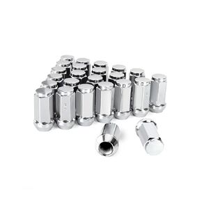 14mmx1.5 Wheel Lug Nuts, 32 pcs M14x1.5 19mm (3/4") Hex Lug Nut with Conical/Cone Bulge Seat Fit Chevy Silverado GMC Sierra 2500 3500 Ford F250 F350 2011+ Ram 2500 3500, 8 Lug Aftermarket Wheels