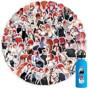 102 قطعة من ملصقات رجل المنشار سلسلة Anime Merch Pack للمعجبين، ملصق المنشار لزجاجة المياه، شارات الفينيل المقاومة للماء للكمبيوتر المحمول، الهاتف، القبعة الصلبة، لوح التزلج، سجل القصاصات، ممتص الصدمات، هدايا للأطفال / المراهقين / البالغين