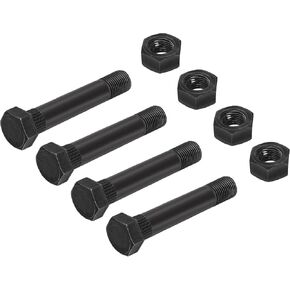 A.A Trailer Leaf Spring Shackle 9/16" -18 x 3 Bolt & Lock Nut Set for 1-3/4" Wide Leaf Springs (4 Pack)