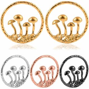 Ear Weights Tunnels Plugs For Stretched Ears Gauges Taper 2g 0g 00g Hypoallergenic 316L Stainless Steel Body Piercing Jewelry