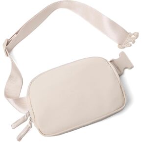 Belt Bag for Women Two-Way Zipper Cross Body Fanny Pack Fashion Waist Packs Everywhere Belt Bag with Adjustable Strap Gifts for Teen Girls Women Men (Lavender)