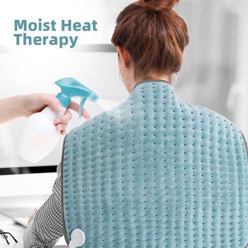 Heating Pad XXL for Back Pain Relief, Heated Pad for Neck/Shoulder/Leg/Knee/Cramps, Christmas Gifts Presents for Women Men Mom Dad, Stocking Stuffers, 6 Heat Settings Auto-Off, Moist/Dry Heat, 20"x24" in Saudi Arabia