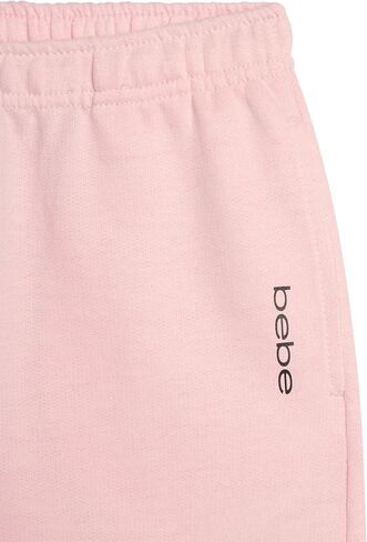 bebe Girls Wide Leg Sweatpants, French Terry Sweatpants with Pockets, Baggy Pants for Girls in Saudi Arabia