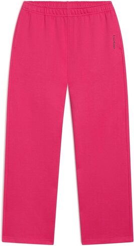 bebe Girls Wide Leg Sweatpants, French Terry Sweatpants with Pockets, Baggy Pants for Girls in Saudi Arabia
