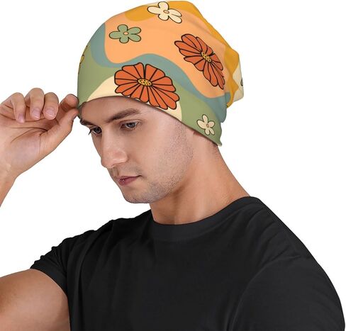 قبعة صغيرة على شكل زهرة للنساء والرجال، قبعة صغيرة محبوكة دافئة وناعمة قابلة للتمدد، قبعة كيميائية مترهلة، هدايا لأغطية الرأس للسرطان in Kuwait
