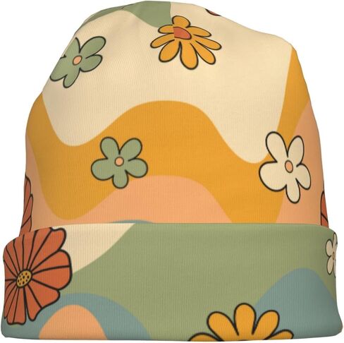 قبعة صغيرة على شكل زهرة للنساء والرجال، قبعة صغيرة محبوكة دافئة وناعمة قابلة للتمدد، قبعة كيميائية مترهلة، هدايا لأغطية الرأس للسرطان in Kuwait