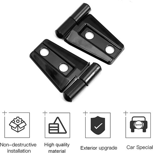 CheroCar for JK Hood Hinge Cover Exterior Decoration Kits Accessories for Jeep Wrangler JK 2007-2017,Red in Saudi Arabia