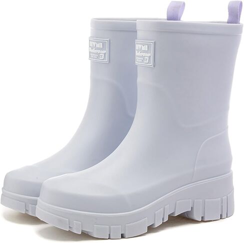 Nutropa Waterproof Mid Calf Women Rain Boots Lightweight Comfortable Wide Calf Garden Shoes in Saudi Arabia