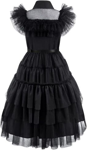 Black costume girls dress for Kids Black Family Costumes Halloween costumes girls Party Dress 4-13Y in Saudi Arabia