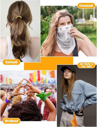 36 Pcs Bandanas Paisley Bulk Bandanas Cowboy Unisex Print Head Wrap Scarf Headband Multi Purpose Handkerchief in Saudi Arabia