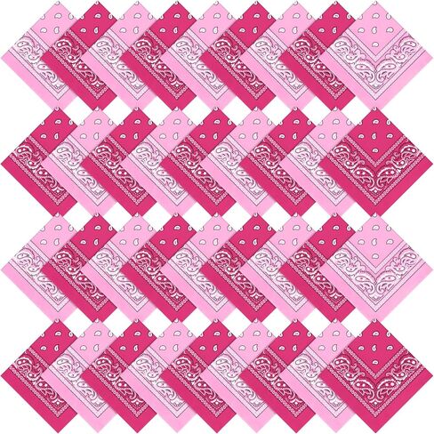 36 Pcs Bandanas Paisley Bulk Bandanas Cowboy Unisex Print Head Wrap Scarf Headband Multi Purpose Handkerchief in Saudi Arabia