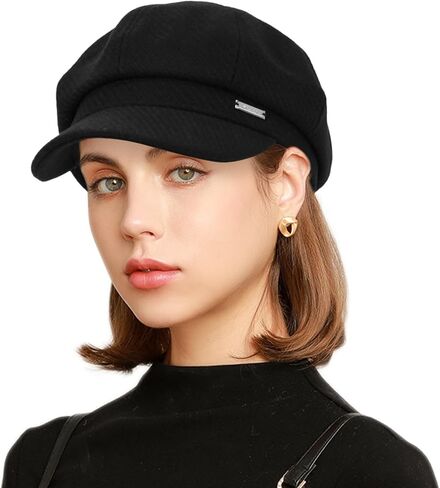 قبعات موزع الصحف النسائية أزياء خمر 8 لوحات قناع قبعة سائقة أجرة قبعة السيدات قبعة Paperboy in Kuwait