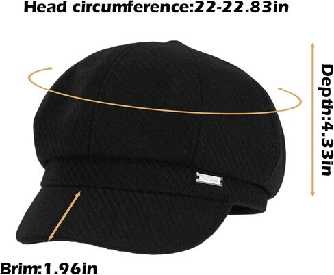 قبعات موزع الصحف النسائية أزياء خمر 8 لوحات قناع قبعة سائقة أجرة قبعة السيدات قبعة Paperboy in Kuwait