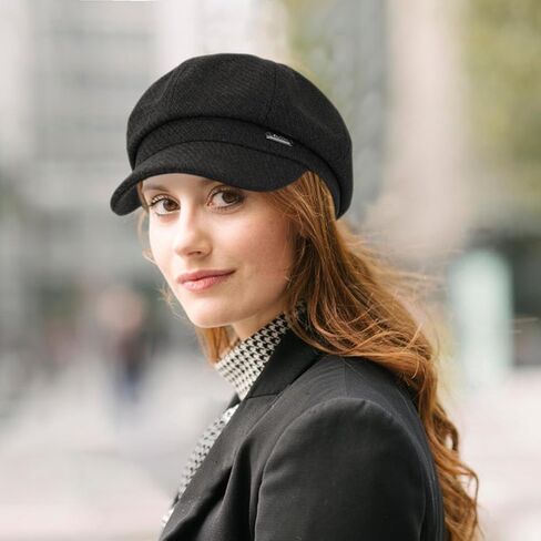 قبعات موزع الصحف النسائية أزياء خمر 8 لوحات قناع قبعة سائقة أجرة قبعة السيدات قبعة Paperboy in Kuwait