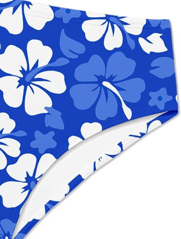 Girls Swimsuit 2 Piece Bathing Suit Criss Cross Ruched Girls Tankini Sets Printed Girls' Swimwear for 9-16 Years in Saudi Arabia