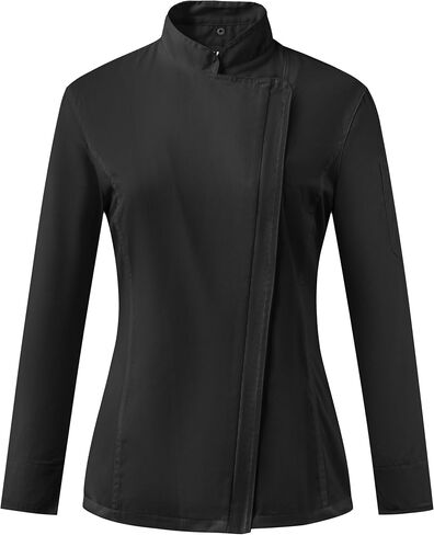 Ubon Women's Chef Coat Side Mesh Vent Zipper Chef Jacket in Saudi Arabia
