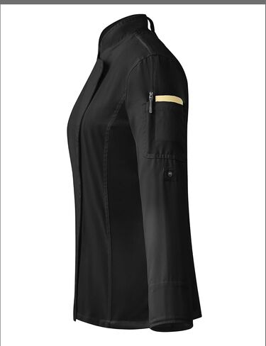 Ubon Women's Chef Coat Side Mesh Vent Zipper Chef Jacket in Saudi Arabia