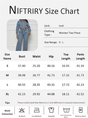 NIFTRIRY 2 Piece Outfits for Women Button Up Denim Jacket Wide Leg Pants Denim Set Fall Outfits for Women 2024 in Saudi Arabia