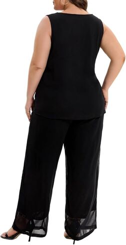 3 Piece Mother of The Bride Pant Suits Plus Size Chiffon Sets Embroidered Laces Wedding Guest Outfit with Jacket in Saudi Arabia