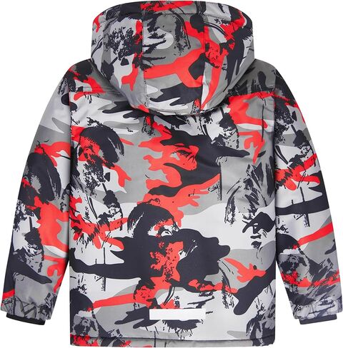 Boys Waterproof Ski Jacket Warm Winter Fleece Snow Coat Kids Outdoor Hooded Snowboard Jacket in Kuwait