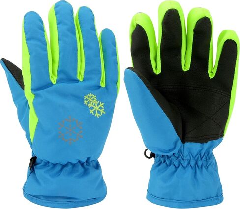 Kids Ski Gloves,Kids Snow Gloves,Kids Gloves Winter,Waterproof Gloves for Boys Girls Toddler Outdoor Ice Skating in Kuwait
