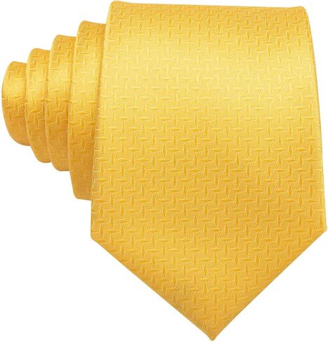 Barry.Wang Classic Mens Ties Silk Necktie Pocket Square Cufflinks Set Woven Designer Wedding Business in Kuwait