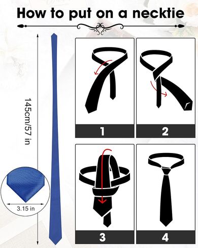 Cuffbow Men's Tie Bulk Groomsman Ties 3.15'' Tie Formal Necktie for Wedding Business in Saudi Arabia