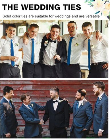 Cuffbow Men's Tie Bulk Groomsman Ties 3.15'' Tie Formal Necktie for Wedding Business in Saudi Arabia
