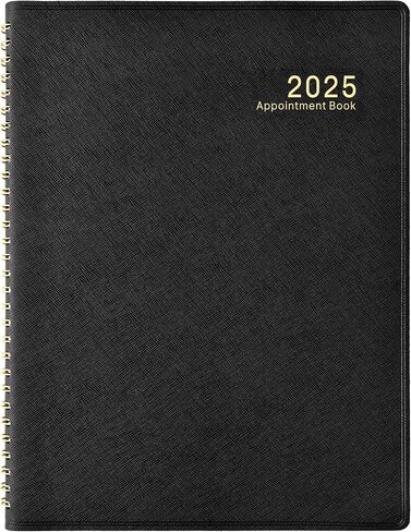 دفتر/مخطط المواعيد الأسبوعي 2024-2025 - مخطط يومي 53 أسبوعًا 2024-2025، يوليو 2024 - يونيو 2025، مخطط مواعيد 8 × 10 بوصة 2024-2025 بزيادات 15 دقيقة، غطاء مرن وناعم in Kuwait