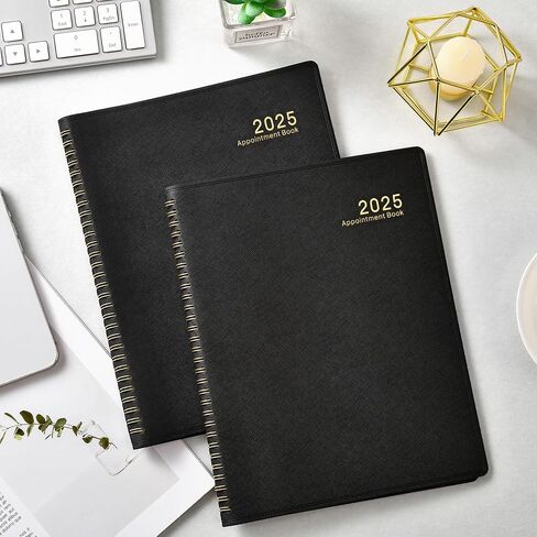 دفتر/مخطط المواعيد الأسبوعي 2024-2025 - مخطط يومي 53 أسبوعًا 2024-2025، يوليو 2024 - يونيو 2025، مخطط مواعيد 8 × 10 بوصة 2024-2025 بزيادات 15 دقيقة، غطاء مرن وناعم in Kuwait