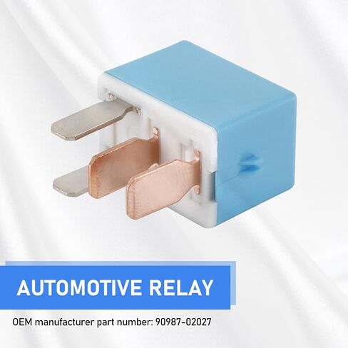 4 PCS 4-Pin Automotive Multi-Purpose Relay, Electrical Control Device, Automatic Adjustment Conversion Circuit Replaceable Accessories, Compatible with Violet 90987-02027 (Blue) in Saudi Arabia