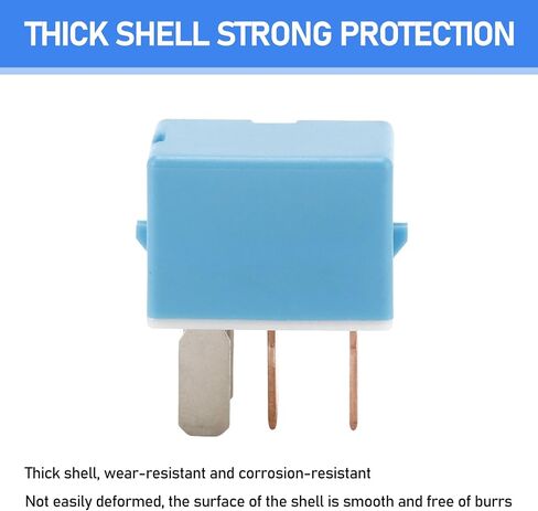 4 PCS 4-Pin Automotive Multi-Purpose Relay, Electrical Control Device, Automatic Adjustment Conversion Circuit Replaceable Accessories, Compatible with Violet 90987-02027 (Blue) in Saudi Arabia