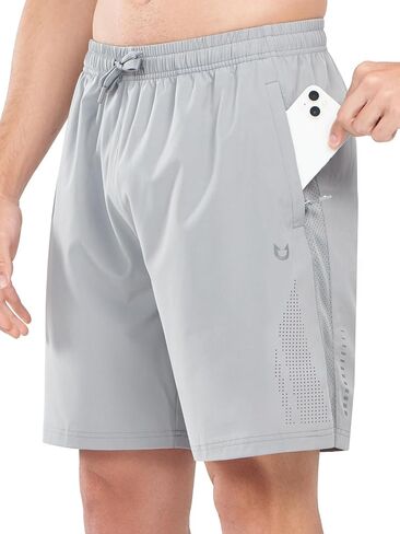 NORTHYARD Men's Athletic Running Shorts 7 Inch Quick Dry Lightweight Workout Gym Training Outdoor Sports Shorts in Kuwait
