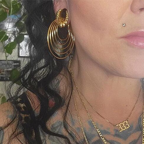 Ear Weights Tunnels Plugs For Stretched Ears Gauges Taper 2g 0g 00g Hypoallergenic 316L Stainless Steel Body Piercing Jewelry in Saudi Arabia