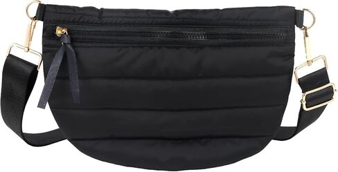 Quilted Crossbody Bags for Women Puffer Fanny Pack Sling Bag Puffy Chest Belt Bum Waist Bag Crossbody Purse Bags Quilted Shoulder Bag for Women in Saudi Arabia