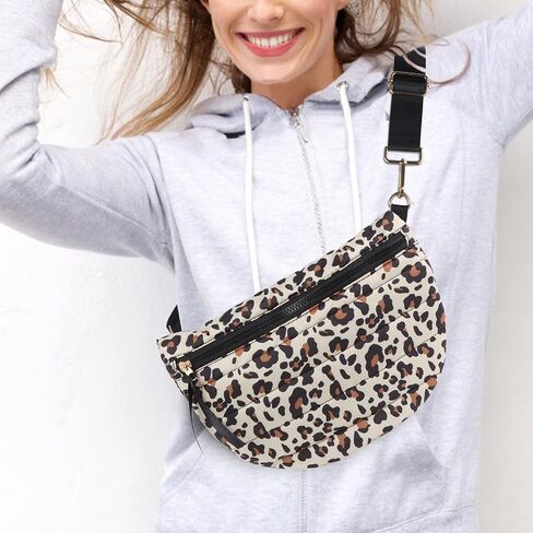 Quilted Crossbody Bags for Women Puffer Fanny Pack Sling Bag Puffy Chest Belt Bum Waist Bag Crossbody Purse Bags Quilted Shoulder Bag for Women in Saudi Arabia