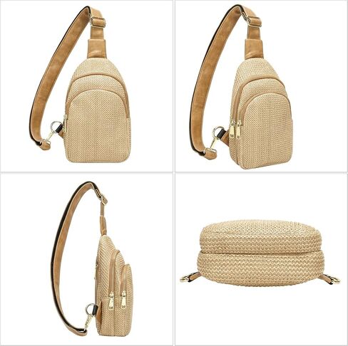 INICAT NICAT Summer Straw Bag Small Sling Beach Bag Crossbody Bags for Women in Kuwait