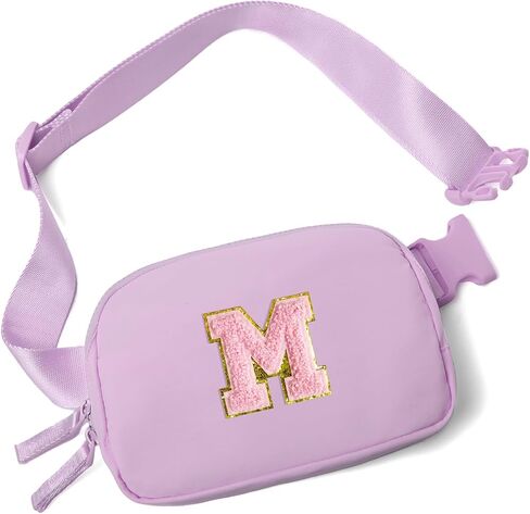 Belt Bag for Women Two-Way Zipper Cross Body Fanny Pack Fashion Waist Packs Everywhere Belt Bag with Adjustable Strap Gifts for Teen Girls Women Men (Lavender) in Kuwait