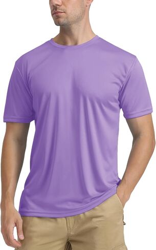 TACVASEN Swim Shirts for Men Rash Guard SPF Short Sleeve Sun T-Shirt UPF 50 Quick Dry Lightweight Fishing Water Shirt in Kuwait