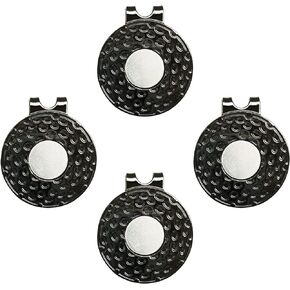 Magnetic Golf Hat Clips 4 6 or 8 PCS Ball Marker Holders for Golf Gloves Hats Bags Caps Visor Belt (Black, Bronze)