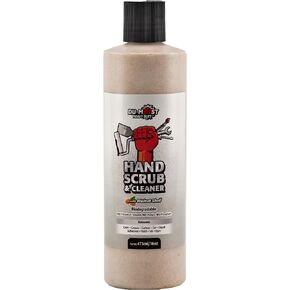 Hand Scrub & Cleaner with Walnut Shell, Removes Grim/Grease/Carbon/Tar/Diesel/Adhesive/Paint/Ink/Dye, No Petroleum Solvents, No Pumice, No Phosphate, Citrus Scent, 16 oz