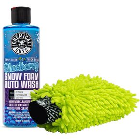 Chemical Guys CWS21616A Car Wash, Dry & Shine Bundle - Blueberry Snow Foam Car Wash Soap, 16 oz + After Wash Gloss Boosting Drying Aid (16 oz) (2 Items) Works on Cars, Trucks, SUVs