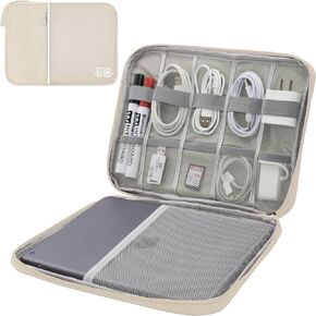Miavers Electronics Organizer,Travel Cord Organizer Pouch, Portable Cable Organizer Bags,Travel Electronic Accessories Storage Case for Cables,Cords,Charger,Phone (Black)